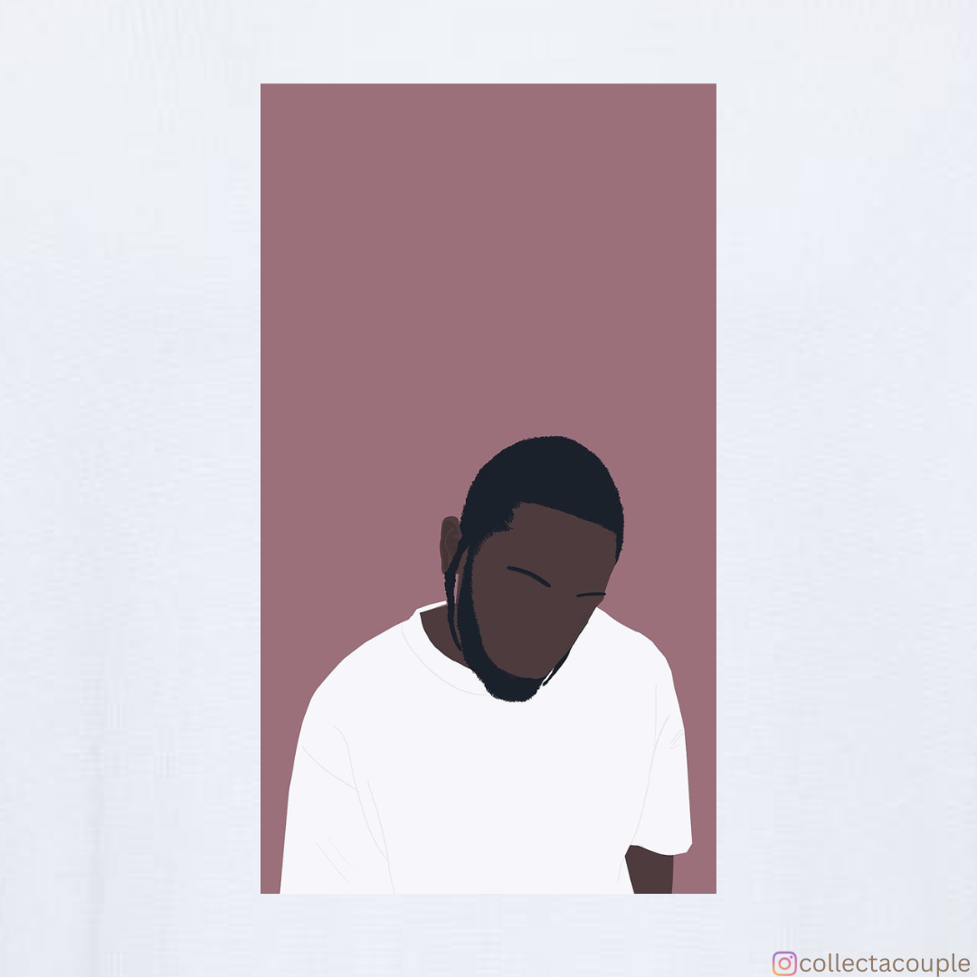 Kendrick Lamar: Damn Illustrated Oversized Unisex T-shirt (front and back print)