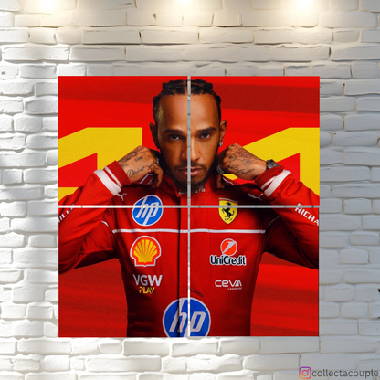 Lewis Hamilton: 44 Fandom Puzzle Board Wall Art