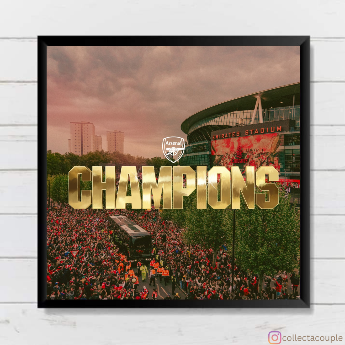 Arsenal: Premier League Champions 25/26 Stadium Framed Poster
